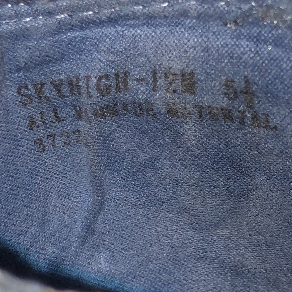 Bamboo Platform Denim Pearl Slip On Shoes Size 5.5 - Picture 8 of 8